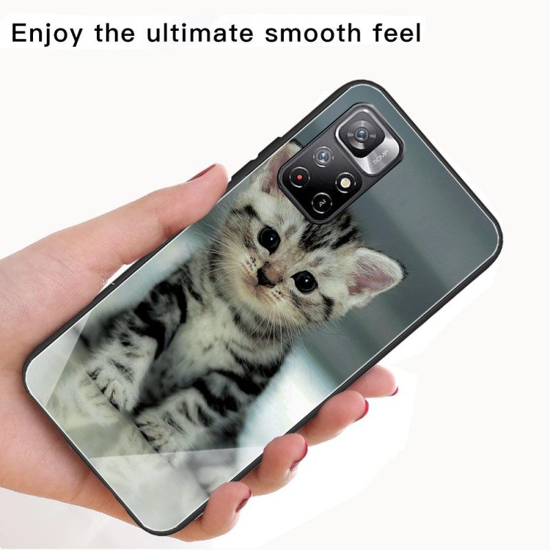 Kuori Poco M4 Pro 5G Tempered Glass Kitten