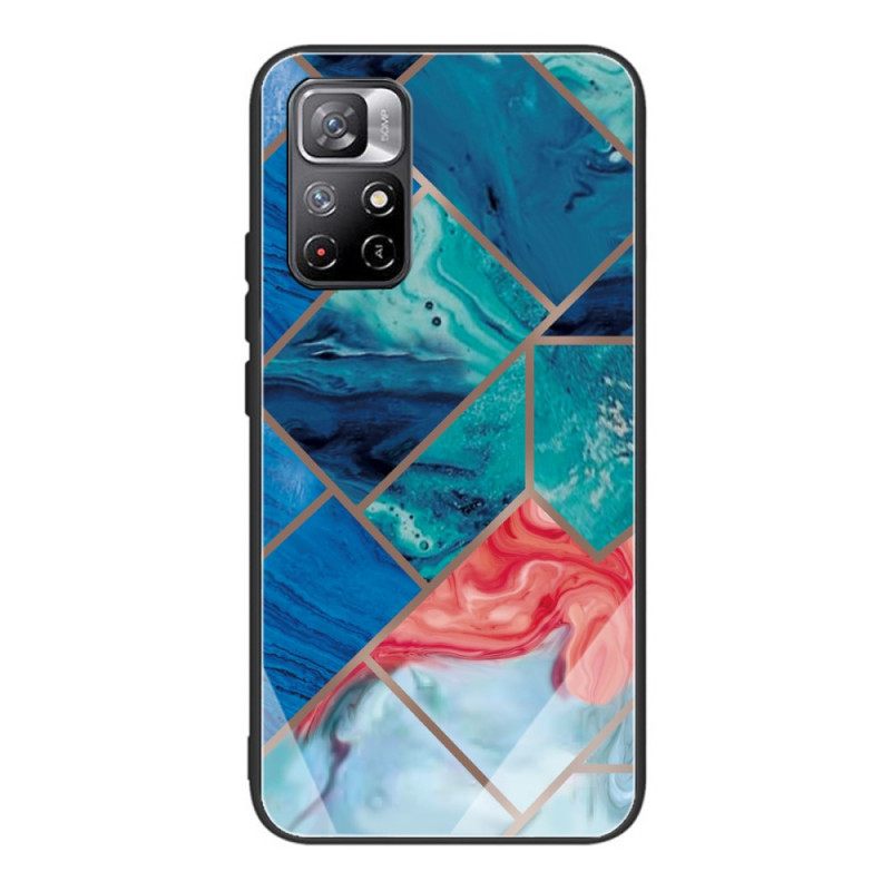 Kuori Poco M4 Pro 5G Tempered Marble Geometry