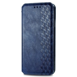 Puhelinkuoret Poco M4 Pro 5G Kotelot Flip Diamond Texture Leather Effect