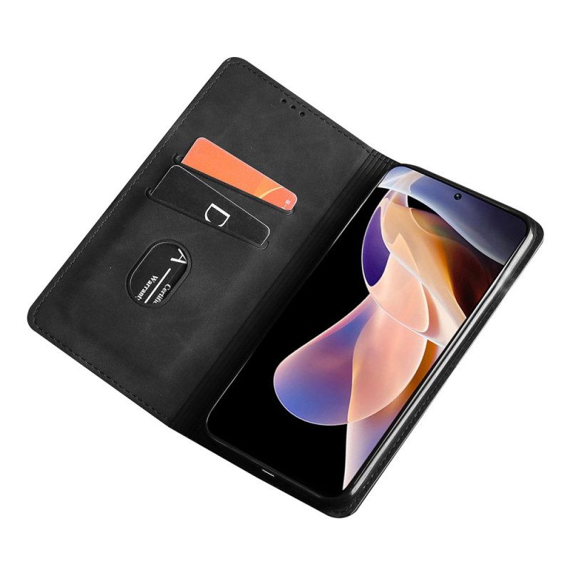 Puhelinkuoret Poco M4 Pro 5G Kotelot Flip Skin-touch Nahkaefekti