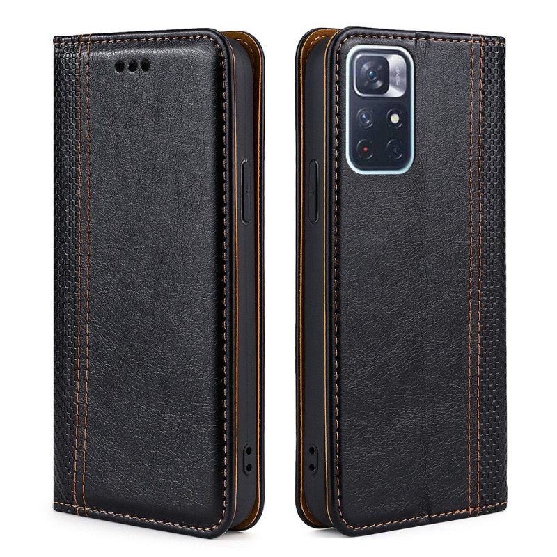 Puhelinkuoret Poco M4 Pro 5G Kotelot Flip Vintage Leather Style