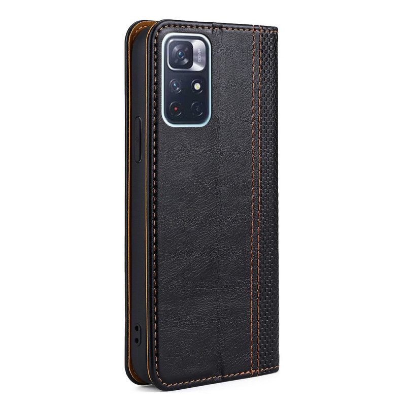 Puhelinkuoret Poco M4 Pro 5G Kotelot Flip Vintage Leather Style