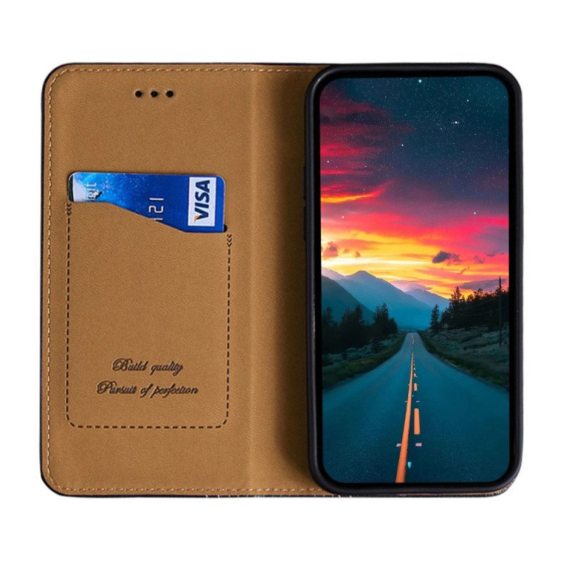 Puhelinkuoret Poco M4 Pro 5G Kotelot Flip Vintage Leather Style