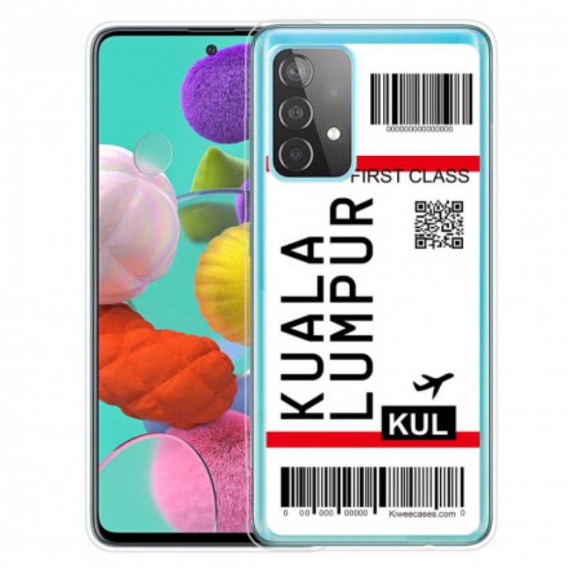 Case Samsung Galaxy A52 4G / A52 5G / A52s 5G Boarding Pass Kuala Lumpuriin