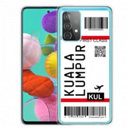 Case Samsung Galaxy A52 4G / A52 5G / A52s 5G Boarding Pass Kuala Lumpuriin