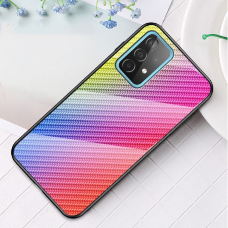 Case Samsung Galaxy A52 4G / A52 5G / A52s 5G Carbon Fiber Karkaistu Lasi