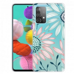 Case Samsung Galaxy A52 4G / A52 5G / A52s 5G Läpinäkyvä Yksi Kukka