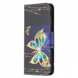 Kotelot Samsung Galaxy A52 4G / A52 5G / A52s 5G Golden Butterflies