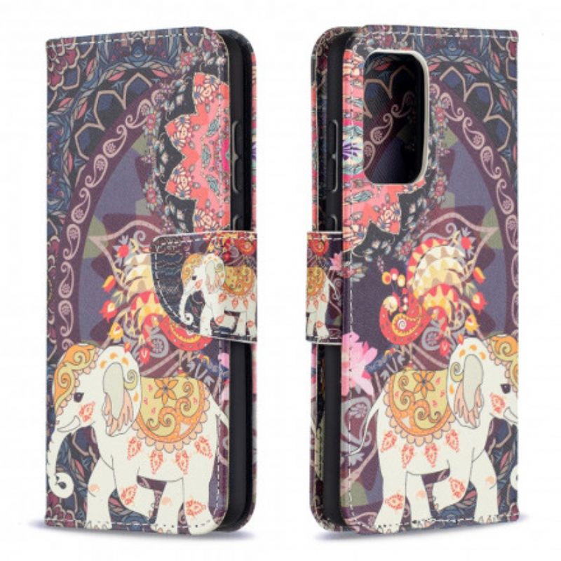 Kotelot Samsung Galaxy A52 4G / A52 5G / A52s 5G Mandala Etniset Norsut