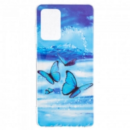 Kuori Samsung Galaxy A52 4G / A52 5G / A52s 5G Fluorescent Butterfly Sarja