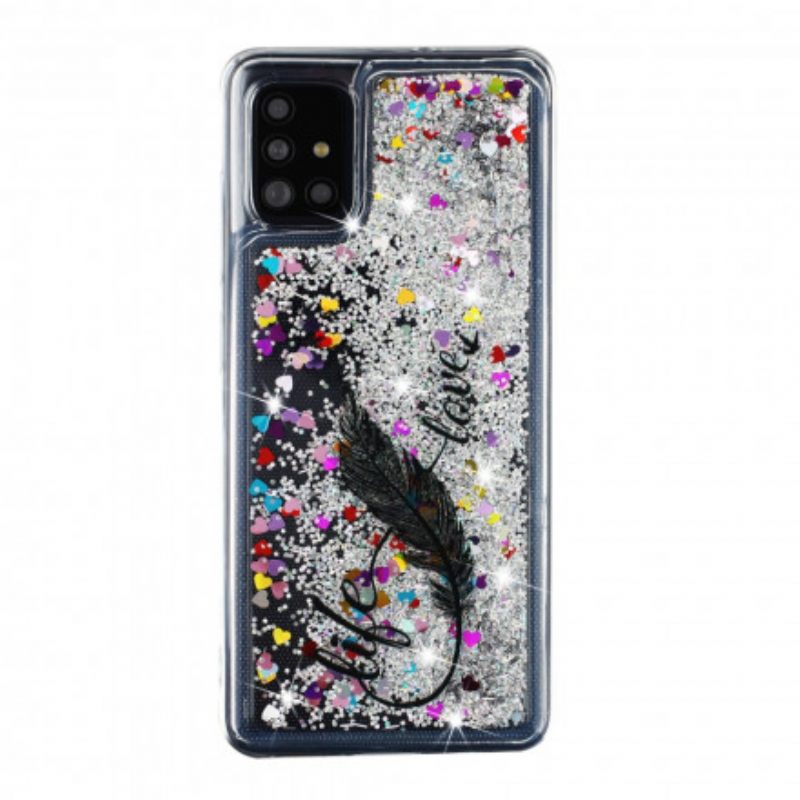 Kuori Samsung Galaxy A52 4G / A52 5G / A52s 5G Life & Love Glitter