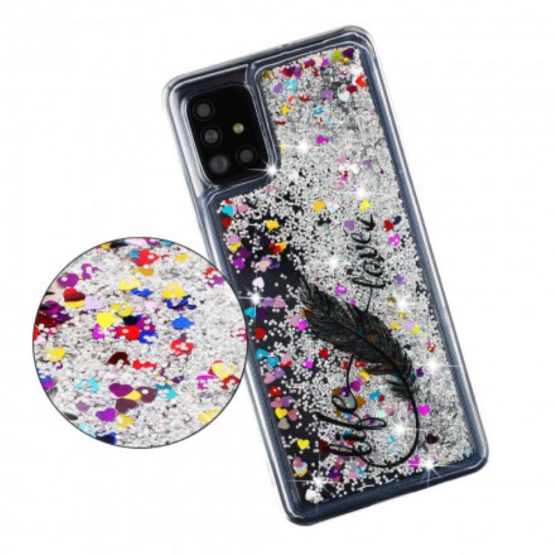 Kuori Samsung Galaxy A52 4G / A52 5G / A52s 5G Life & Love Glitter