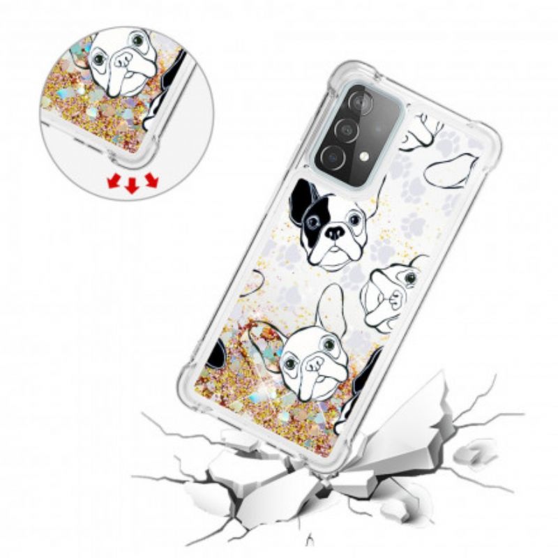 Kuori Samsung Galaxy A52 4G / A52 5G / A52s 5G Mr Dog Glitter