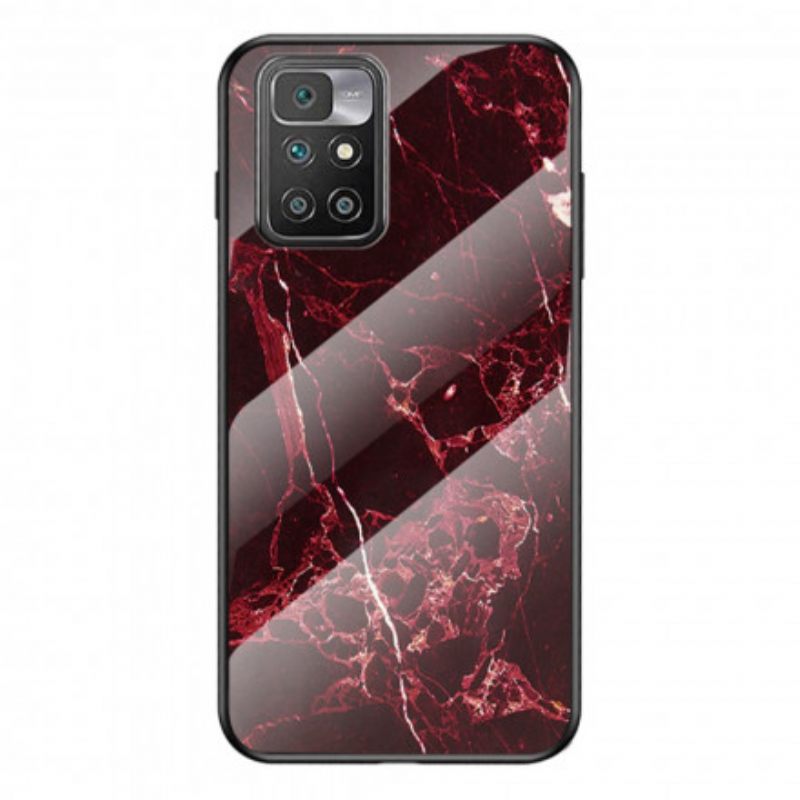 Case Xiaomi Redmi 10 Tempered Glass Marble Colors