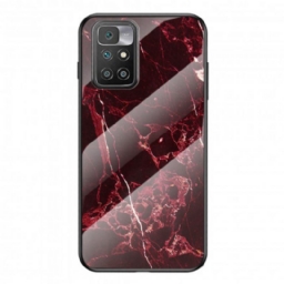 Case Xiaomi Redmi 10 Tempered Glass Marble Colors