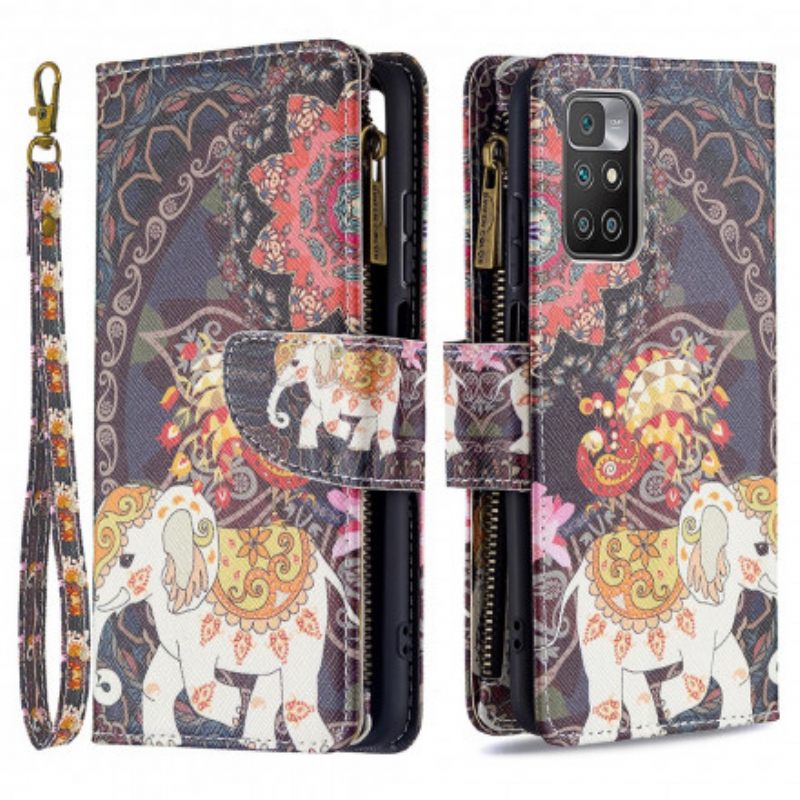 Flip Case Xiaomi Redmi 10 Elephant Vetoketjutasku