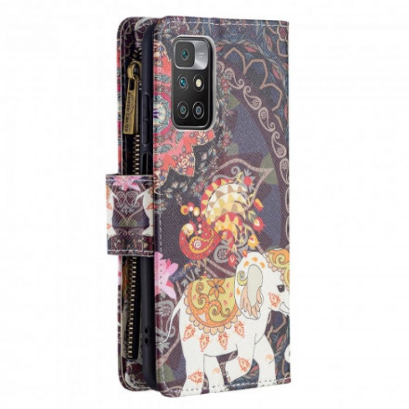 Flip Case Xiaomi Redmi 10 Elephant Vetoketjutasku