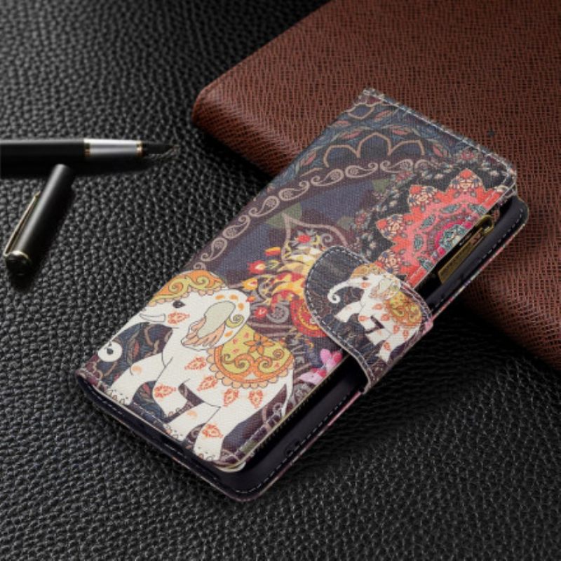 Flip Case Xiaomi Redmi 10 Elephant Vetoketjutasku