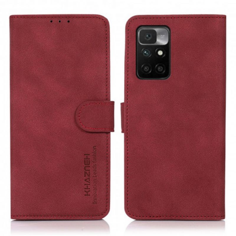 Kotelot Xiaomi Redmi 10 Khazneh Texture Leather Effect