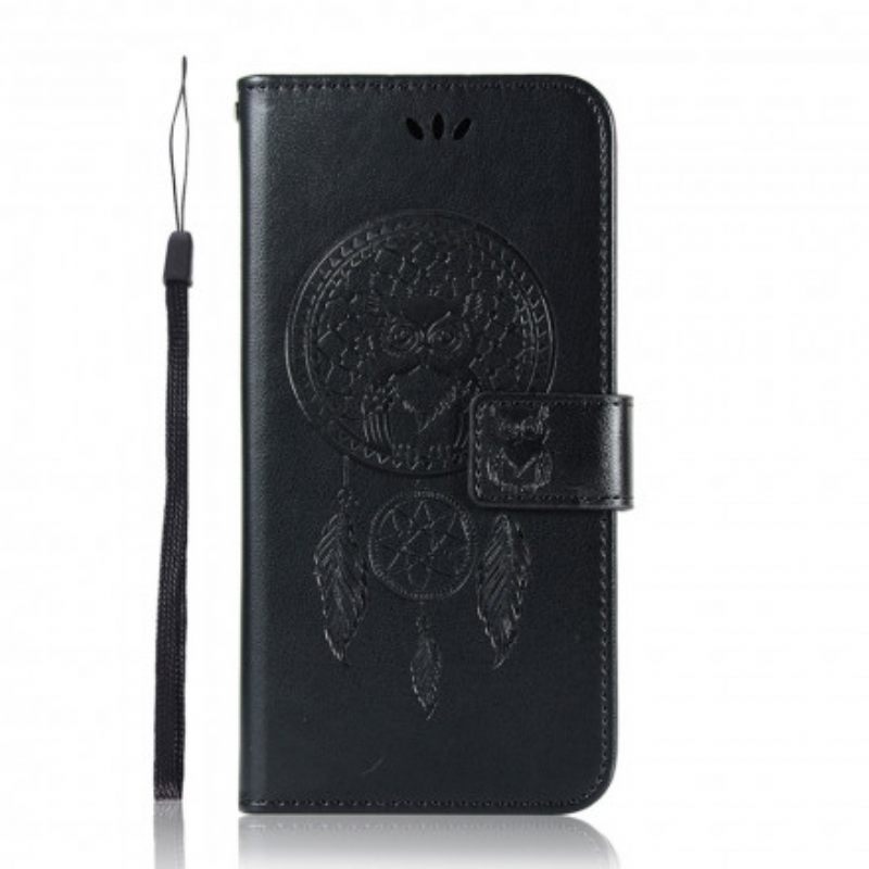 Kotelot Xiaomi Redmi 10 Nahkaefekti Dreamcatcher Pöllö