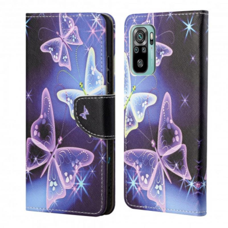 Kotelot Xiaomi Redmi 10 Neon Butterflies