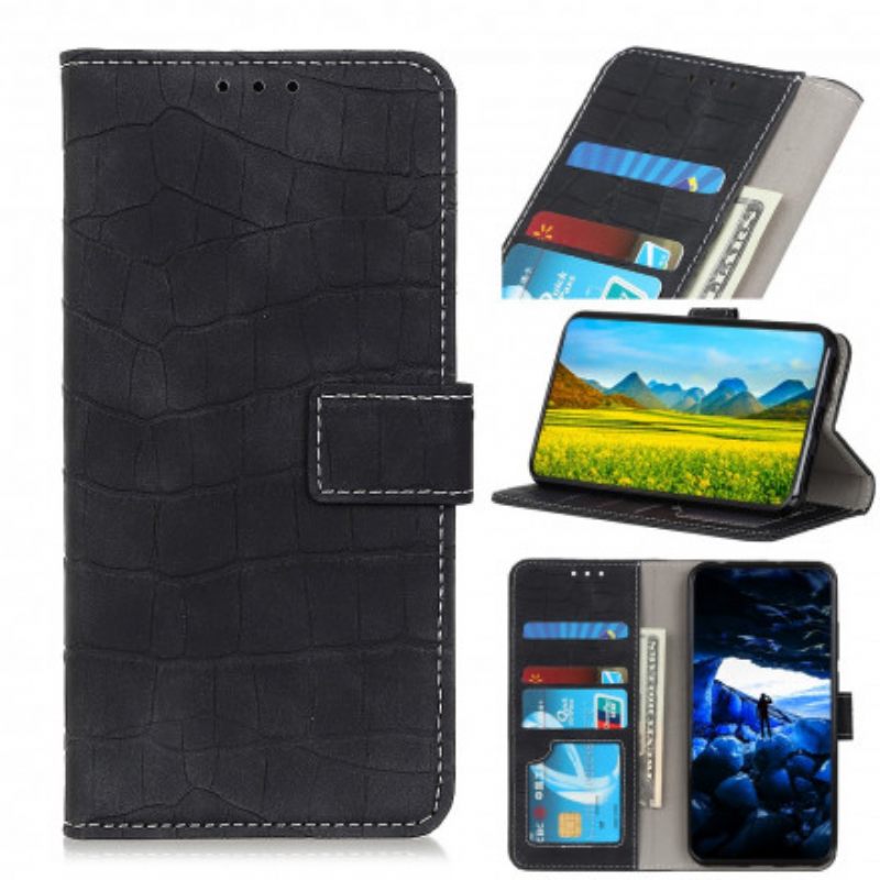 Kotelot Xiaomi Redmi 10 Vintage Crocodile Skin Style