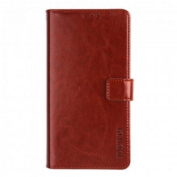 Nahkakotelo Xiaomi Redmi 10 Faux Leather Idewei