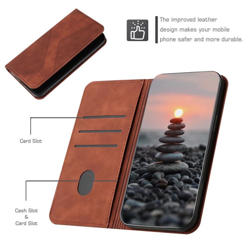 Puhelinkuoret Xiaomi Redmi 10 Kotelot Flip Style Leather S-design