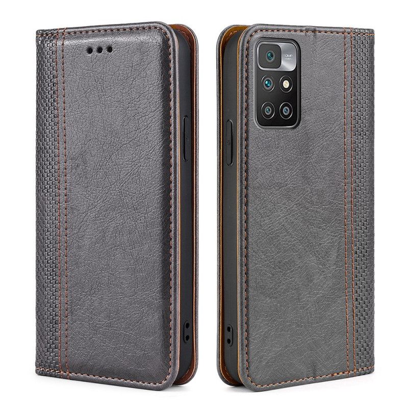 Puhelinkuoret Xiaomi Redmi 10 Kotelot Flip Vintage Leather Style