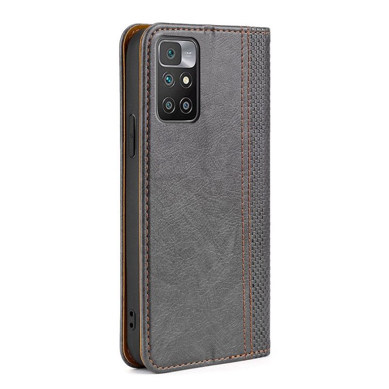 Puhelinkuoret Xiaomi Redmi 10 Kotelot Flip Vintage Leather Style