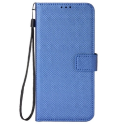 Flip Case Honor Magic 4 Pro Suojaketju Kuori Textured Strappy