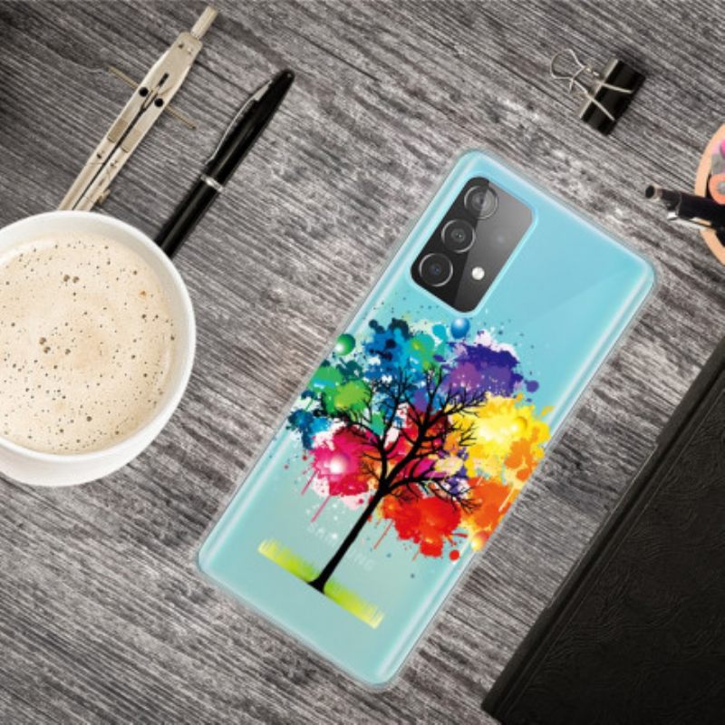 Case Samsung Galaxy A32 4G Läpinäkyvä Akvarellipuu