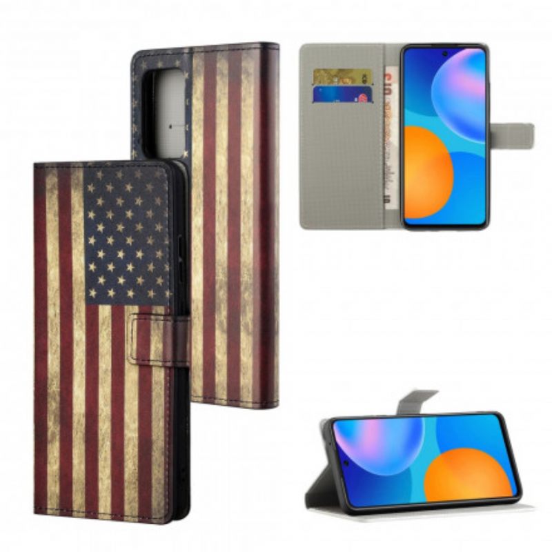 Flip Case Samsung Galaxy A32 4G Amerikan Lippu