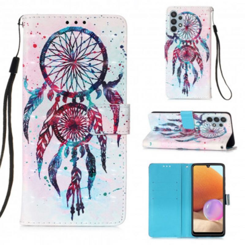 Kotelot Samsung Galaxy A32 4G Watercolour Dreamcatcher