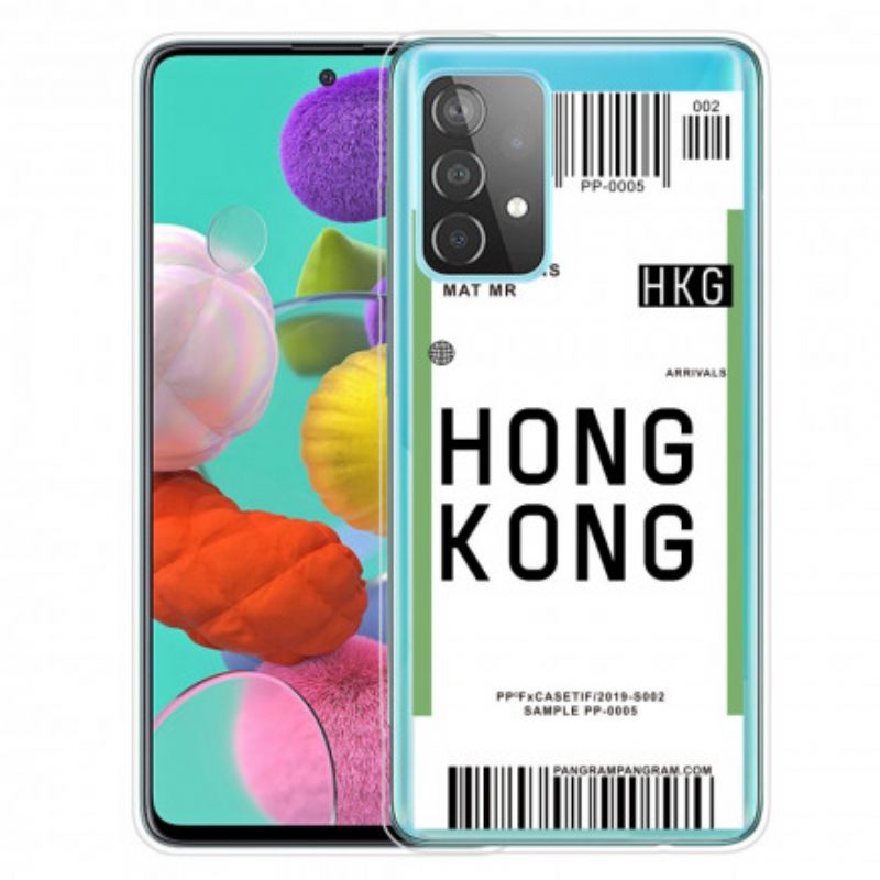 Kuori Samsung Galaxy A32 4G Boarding Pass Hongkongiin