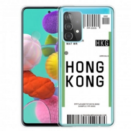 Kuori Samsung Galaxy A32 4G Boarding Pass Hongkongiin