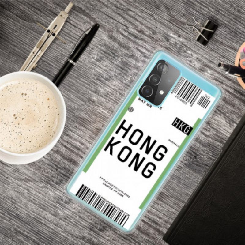 Kuori Samsung Galaxy A32 4G Boarding Pass Hongkongiin