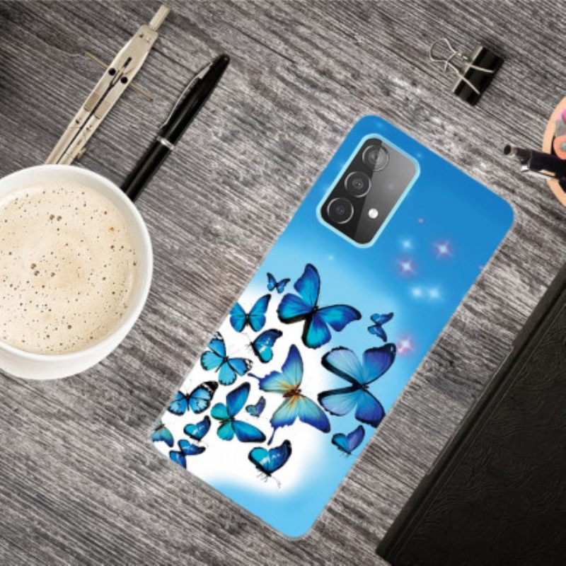 Kuori Samsung Galaxy A32 4G Butterflies Perhoset