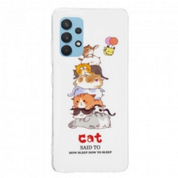 Kuori Samsung Galaxy A32 4G Cats Fluorescent