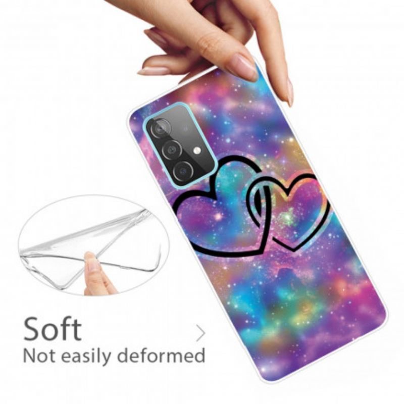 Kuori Samsung Galaxy A32 4G Chaised Hearts