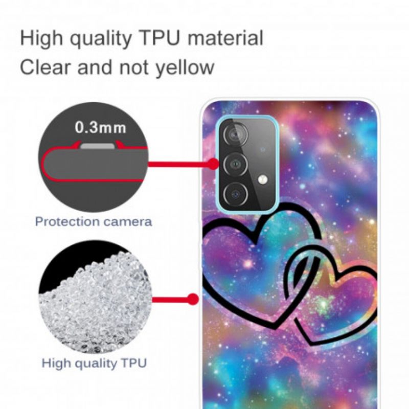 Kuori Samsung Galaxy A32 4G Chaised Hearts