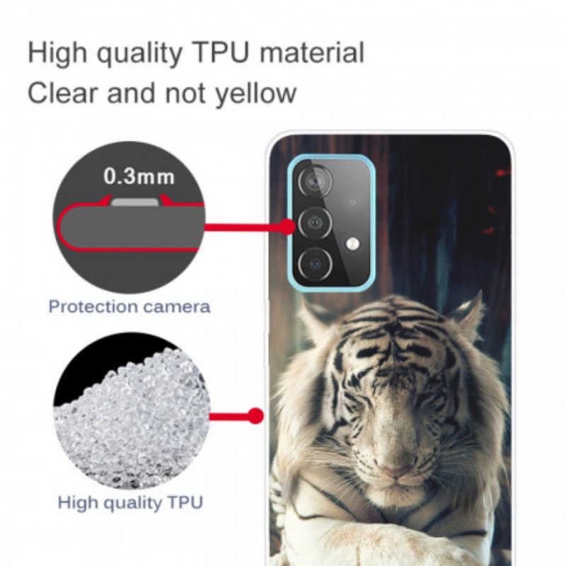 Kuori Samsung Galaxy A32 4G Flexible Tiger