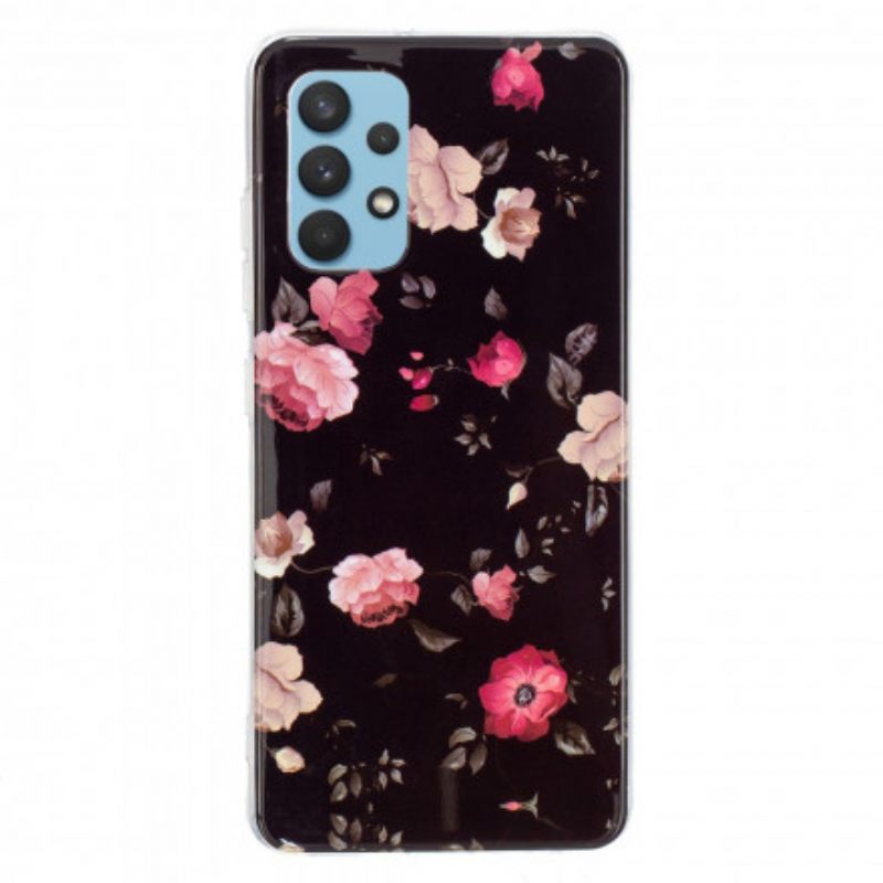 Kuori Samsung Galaxy A32 4G Fluorescent Floral Sarja