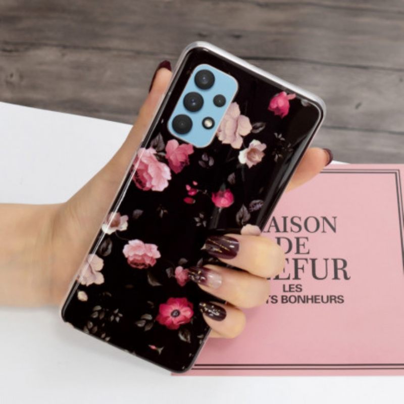 Kuori Samsung Galaxy A32 4G Fluorescent Floral Sarja