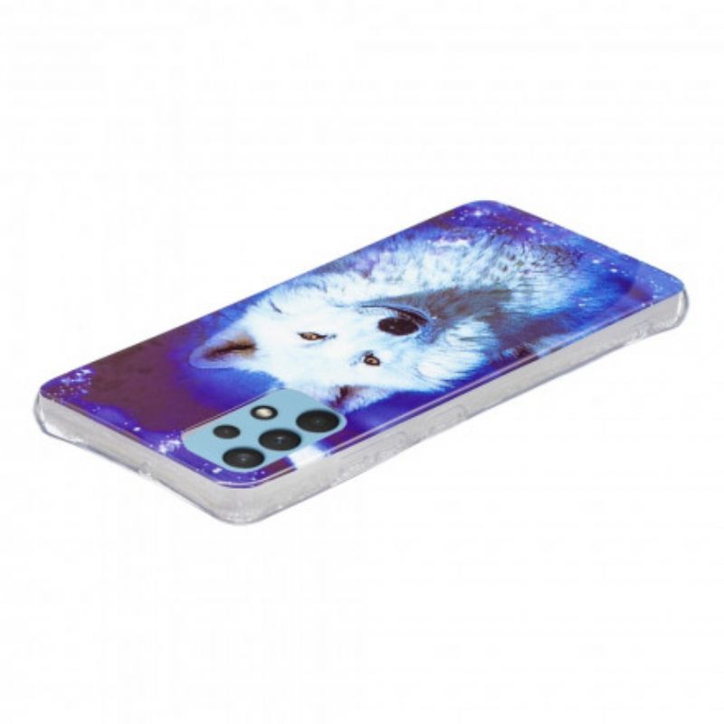 Kuori Samsung Galaxy A32 4G Fluorescent Wolf Sarja