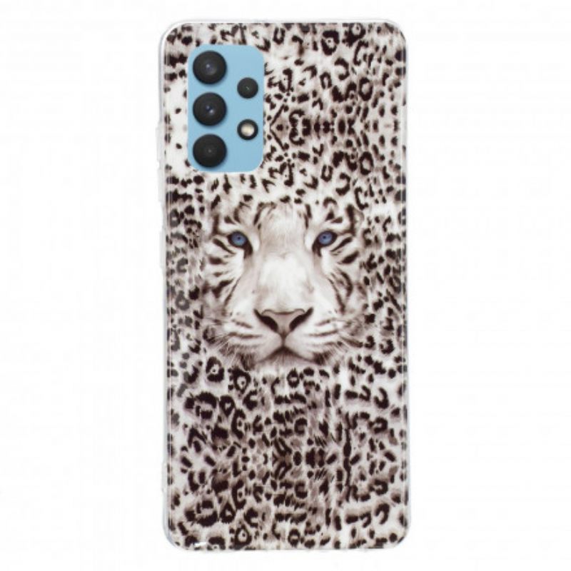 Kuori Samsung Galaxy A32 4G Fluoresoiva Leopard