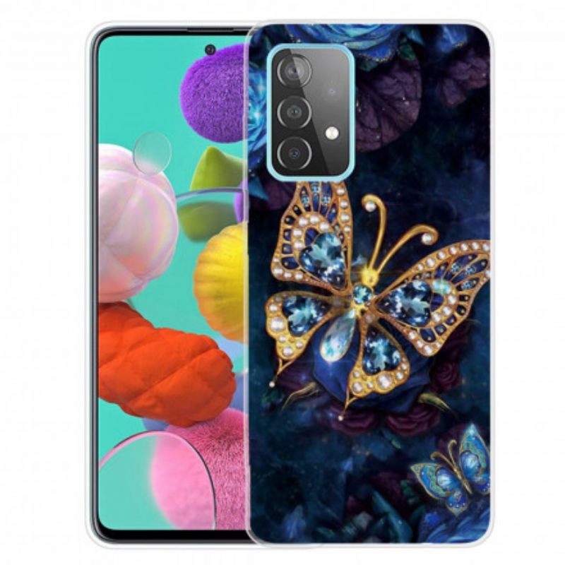 Kuori Samsung Galaxy A32 4G Luxury Butterfly