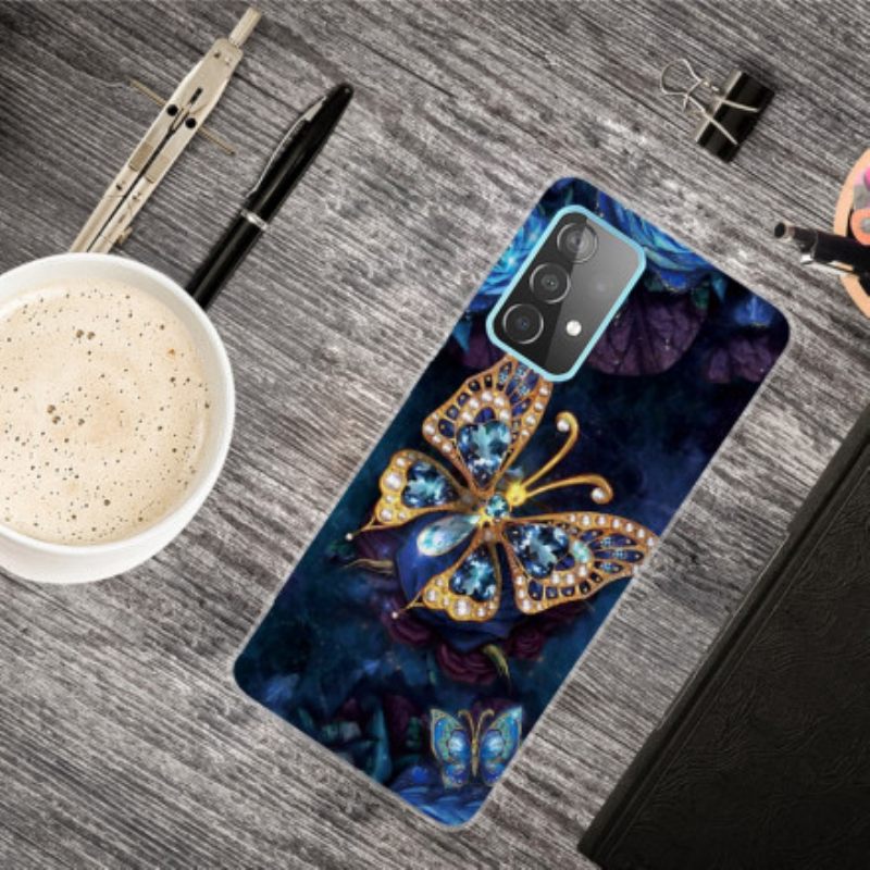 Kuori Samsung Galaxy A32 4G Luxury Butterfly