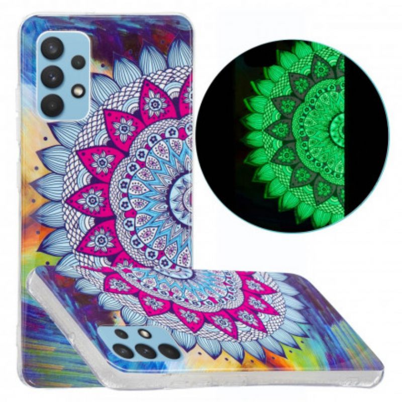 Kuori Samsung Galaxy A32 4G Värikäs Fluoresoiva Mandala