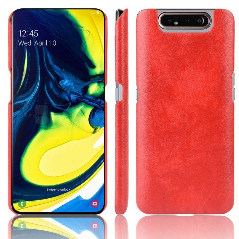 Kuori Samsung Galaxy A90 / A80 Litchin Nahkaefekti